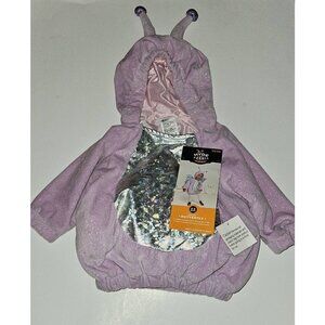 NEW Purple Butterfly Halloween Costume Baby 0-6 Months Pullover Only NO WINGS
